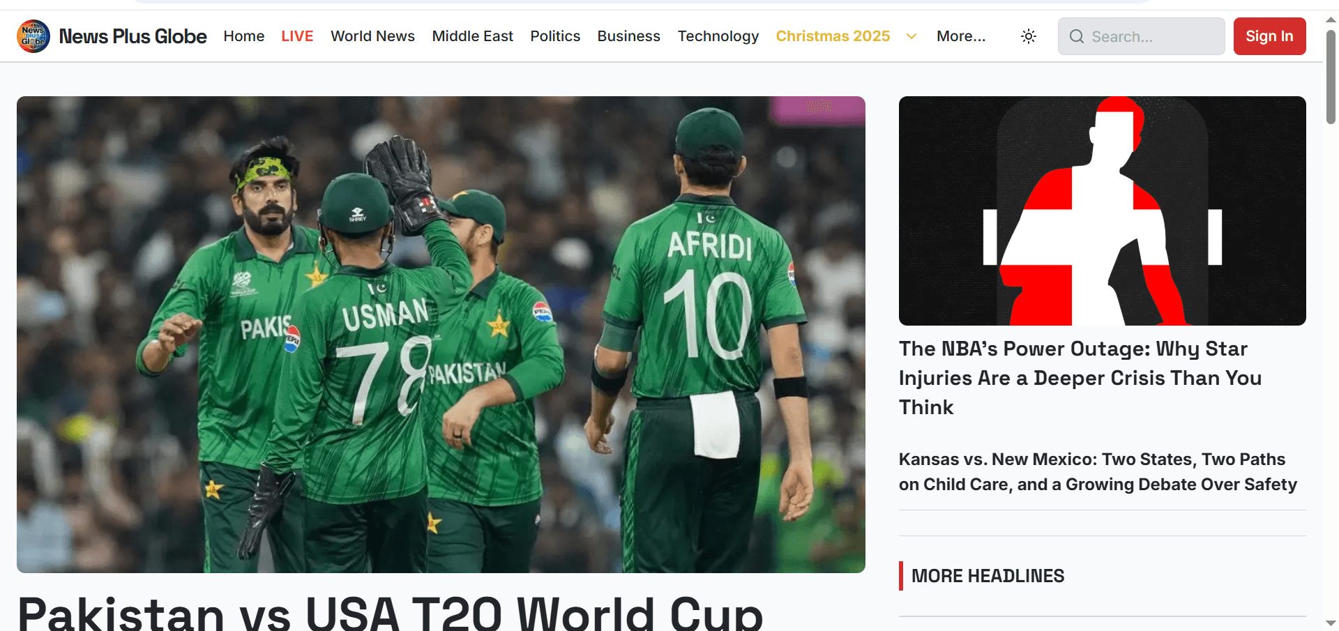 News Plus Globe — Global News & Media Network