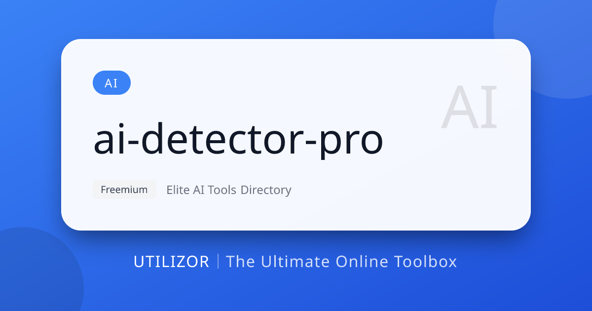 AI Detector Pro