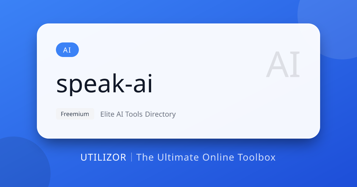 Speak AI