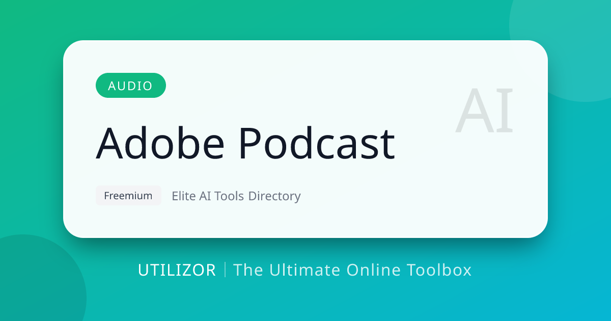 Adobe Podcast