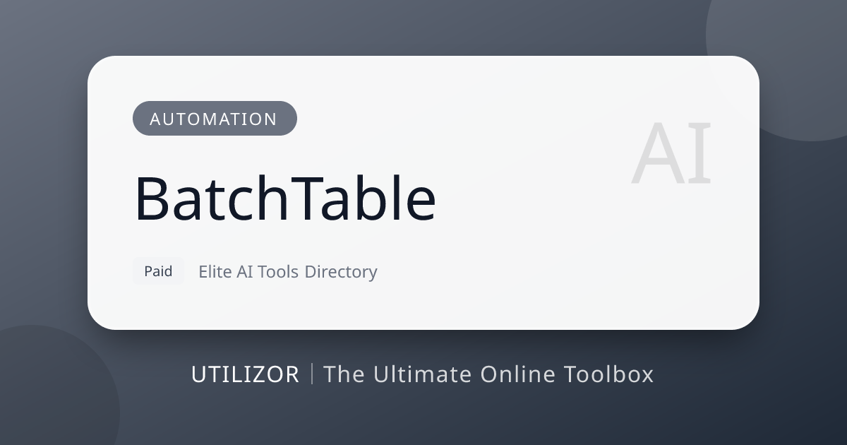 BatchTable