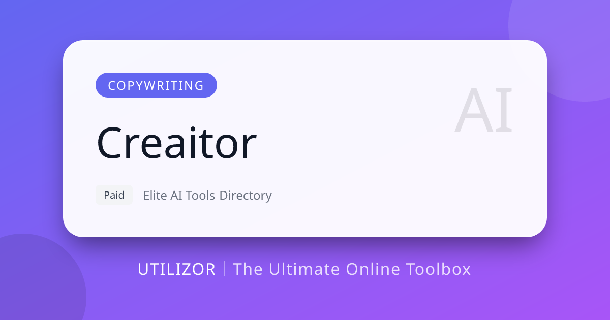 Creaitor